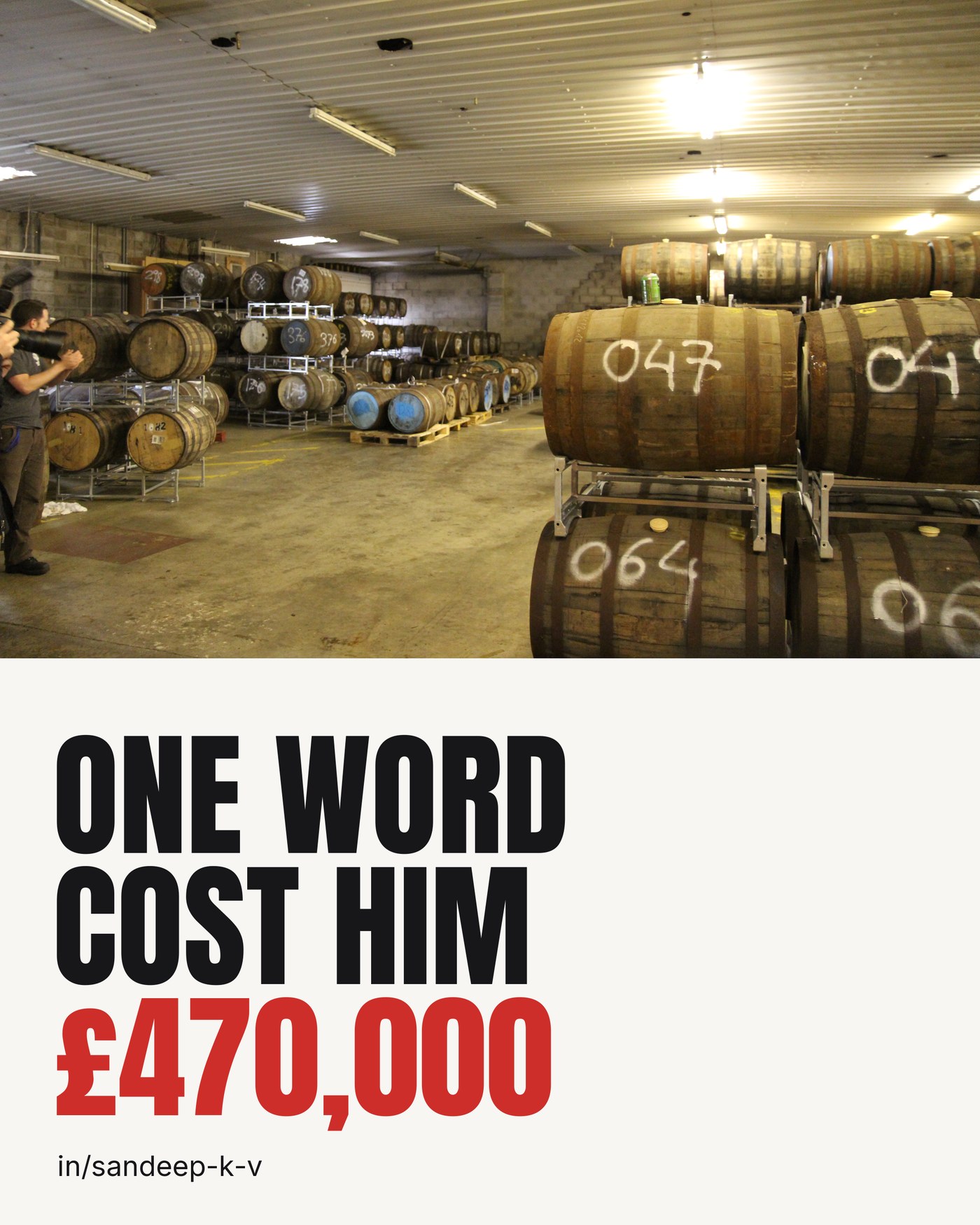One word cost him £470,000