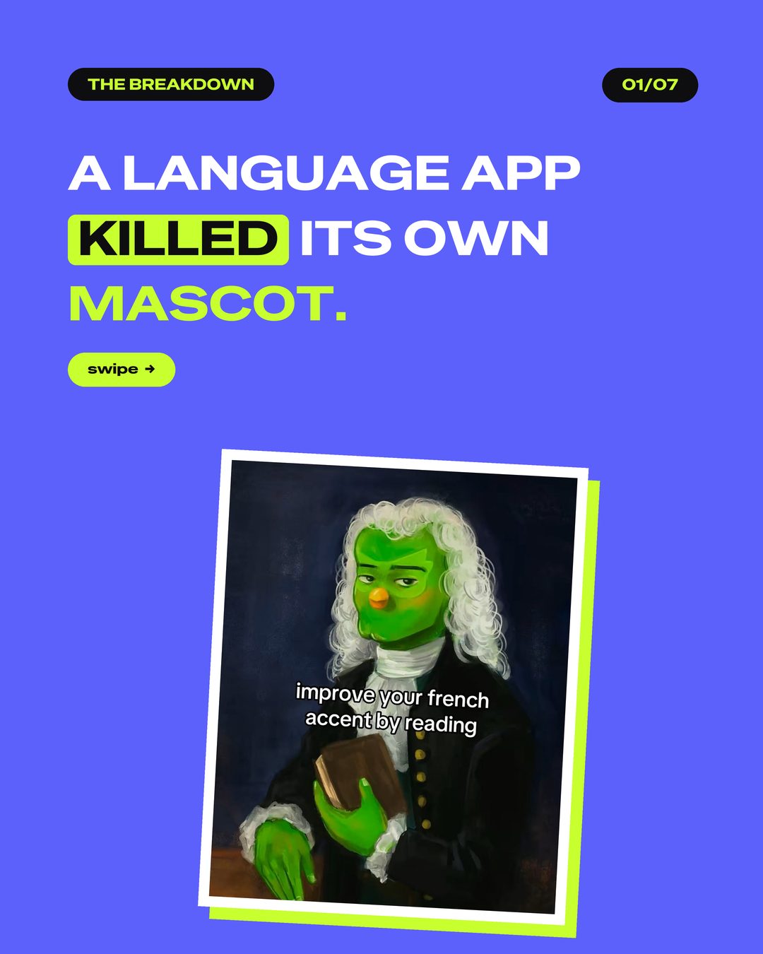 A language app killed its own mascot