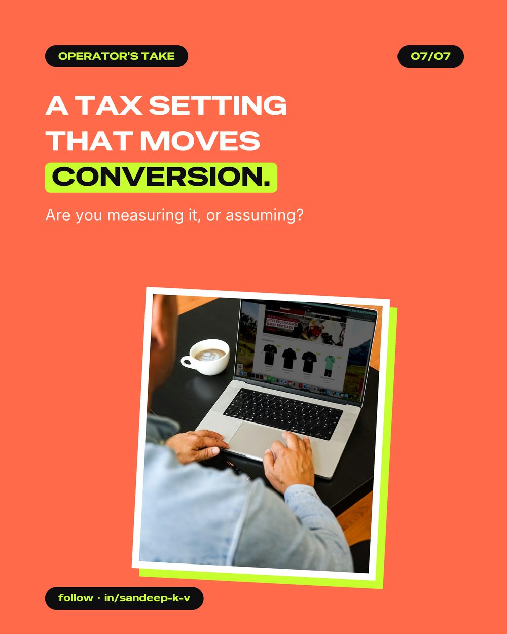 A tax setting that moves conversion