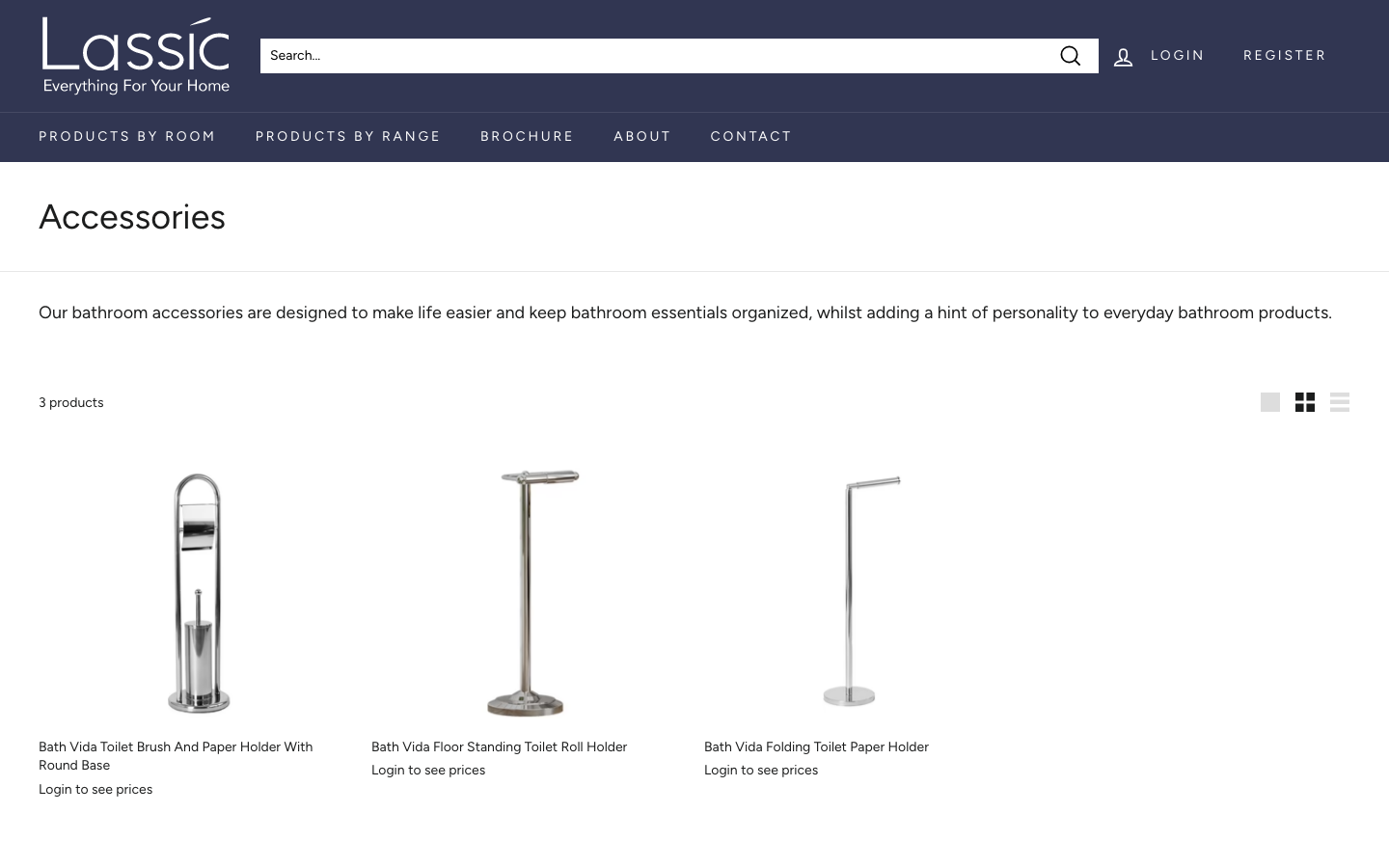 Accessories range