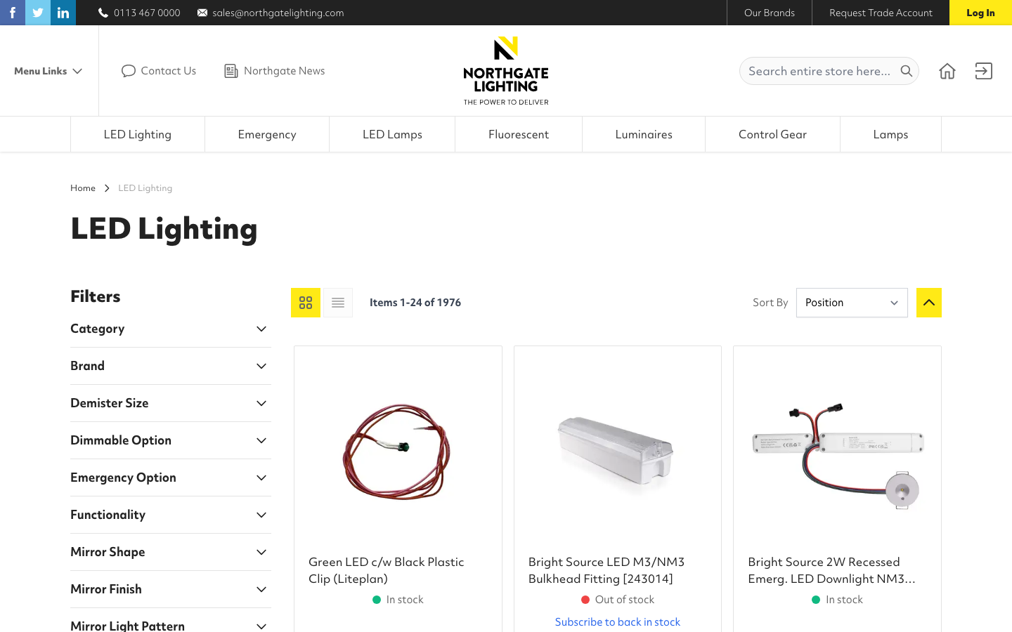 LED Lighting category